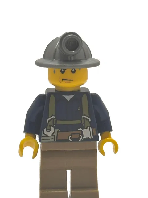 Lego Minifigure Miner - Shirt with Harness and Wrench cty0311 City