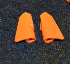 (2 - 1 pr) 2x3 Orange Technic Fairing Panel #7 Bricks ~ New Lego Parts ~