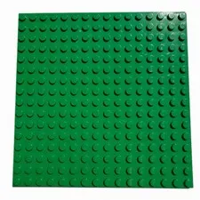 LEGO 16 X 16 5”x5” BRIGHT GREEN #91405 BASEPLATE W/ UNDERSIDE RIBS PREOWNED