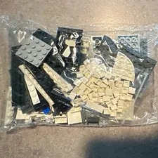 LEGO Bulk Lot Bricks Plates & Tiles Polybag Black White Gray Blue
