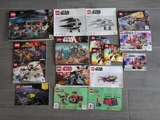 Lego Instruction Manuals Lot of 17 Star Wars Marvel Jurassic Park 