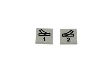 2 Lego® 12V TRAIN Railway Tile Plate 2x2 for blue switch Points WHITE
