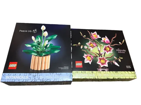LEGO Botanicals Magnolia Branches (11510) LEGO Peace Lily 11504 2 Legos Sets NEW