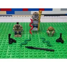 LEGO Mummy Warrior 2 & Amset-Ra Minifigures - Pha011 & Pha007 *NO HEAD*