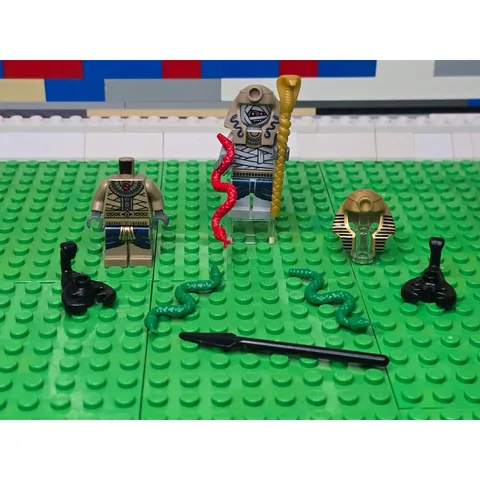 LEGO Mummy Warrior 2 & Amset-Ra Minifigures - Pha011 & Pha007 *NO HEAD*