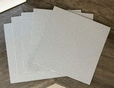 LEGO Classic Light Gray Square 48x48 Baseplate 418602 5-Piece Lot 4186 15"x 15"