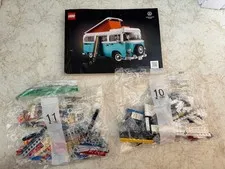 LEGO Volkswagen T2 Camper Van # 10279 Manual And Bags 10 & 11. Read Description