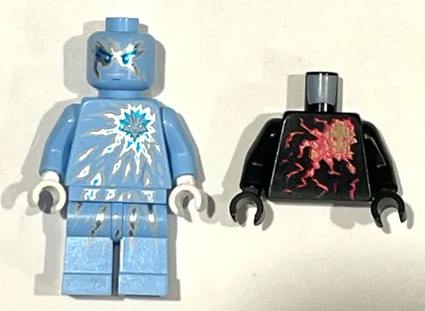 Lego NinjaGo Zane Cole NRG MiniFig Parts from Sets 9590 9572 Excellent Condition