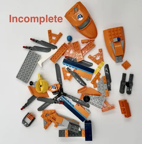 Lego Jelecopter Parts 87613 Lego City Fuselage Blades Replacement Parts