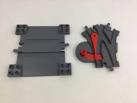 Lego Duplo Train Tracks Dark Gray Set Of 2 Replacement Pieces