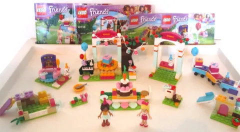 LEGO Friends: Birthday Party Sets Lot 41111 41110 41114 41087 Train Cake Pets