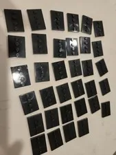 Lot Of (34) LEGO Minifigure Baseplate Tile Stand-#88646- Black 🔥 🔥 🔥 🔥 🔥 