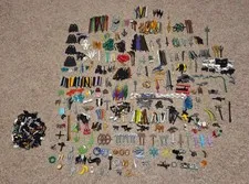 Lego BULK Accessories LOT - Star Wars, Blasters, Swords, Ninjago, Capes, etc