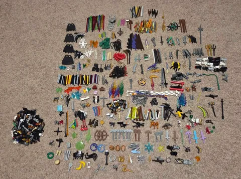 Lego BULK Accessories LOT - Star Wars, Blasters, Swords, Ninjago, Capes, etc