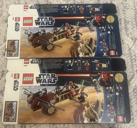 2 LEGO Star Wars 9496 Desert Skiff Boxes Only!!!