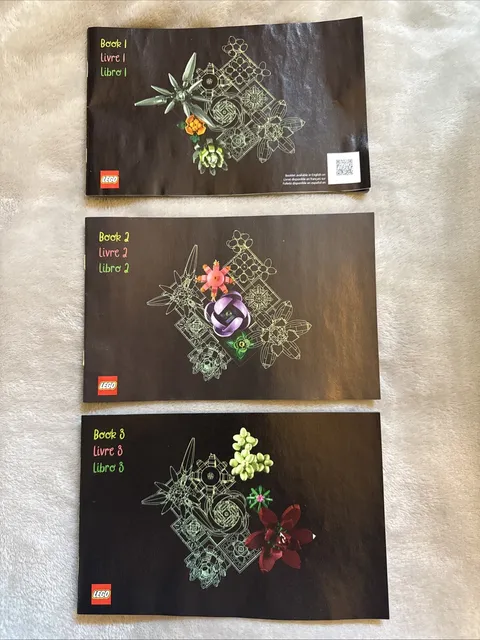 Lego Succulent 10309 Instructions/Manuals Only Book 1 2 3