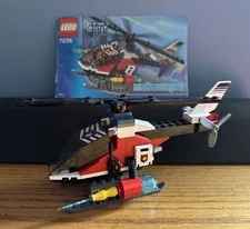 Lego 7238 City Fire Helicopter Completely Built Set w/Minifigure & Manual