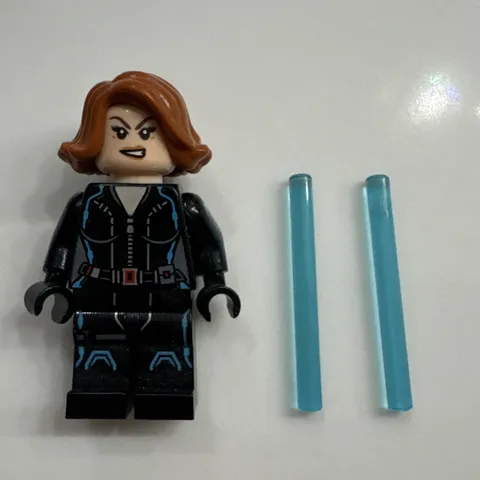 🕷️Genuine LEGO® Minifigure BLACK WIDOW - Black Jumpsuit sh0186 76032