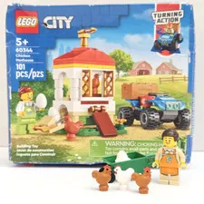 LEGO City 60344 Chicken Henhouse NEW Complete Farm Set Chickens Minifigure