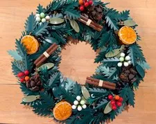 LEGO 10340 Botanicals Wreath - 100% Complete Set w/Instructions