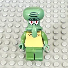 LEGO Minifigure - Squidward - Modified Head - bob020 - 3834