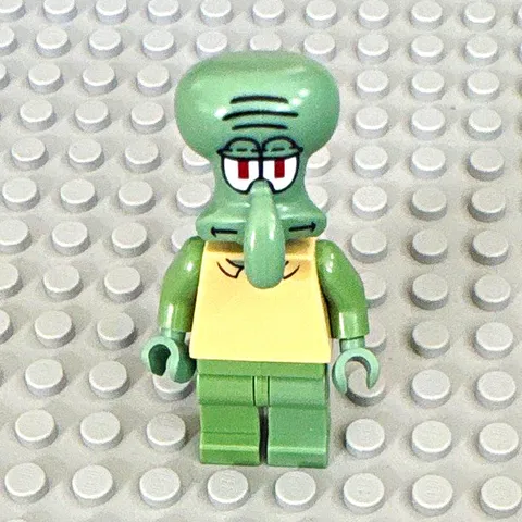LEGO Minifigure - Squidward - Modified Head - bob020 - 3834