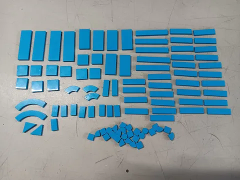LEGO BULK LOT 100 DARK BLUE AZURE SMOOTH TILES 1X1 1X2 1X3 1X4 1X6 1X8 2X2 2X4