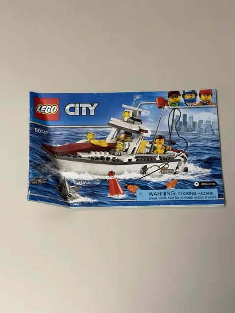 Lego City 60147 Fishing Boat Instruction Manual Only
