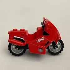 Lego 52035 89536 Motorcycle Red Black Gray Replacement Add-on Pieces Parts Lot
