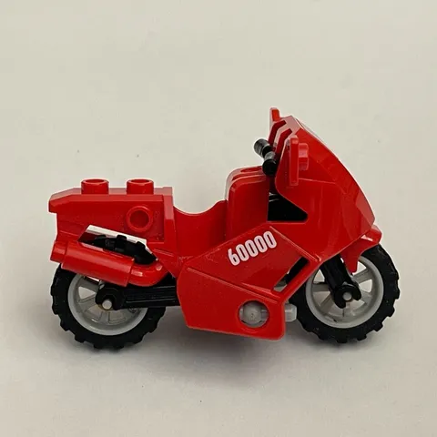Lego 52035 89536 Motorcycle Red Black Gray Replacement Add-on Pieces Parts Lot