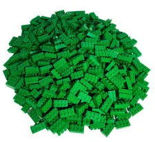 2x4 Bricks Building Blocks Kiloware Green 1 Kilo - 3001