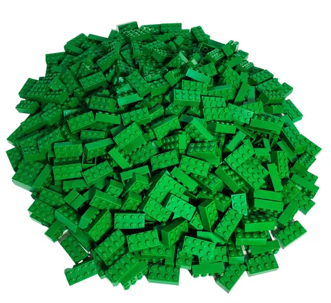 2x4 Bricks Building Blocks Kiloware Green 1 Kilo - 3001