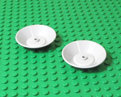 LEGO Gray Large Plate Part 5x5 Two Pieces Model 6942 Used Set