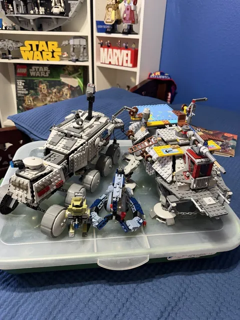 LEGO Star Wars lot: 75151 Turbo tank, 75157 Captain Rex's AT-TE, 7252 Droid Tri-