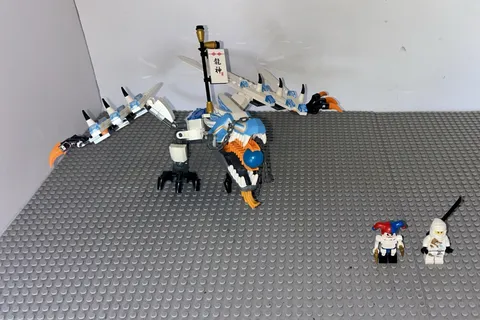 Lego 2260 Ninjago Ice Dragon Attack Complete Set