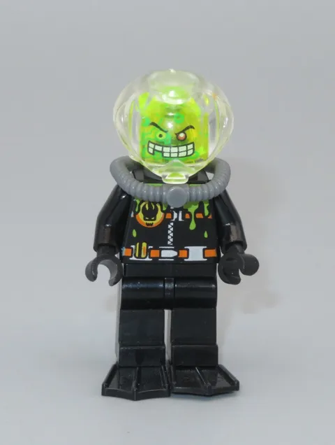 LEGO Agents Slime Face deep sea diver minifigure 8636