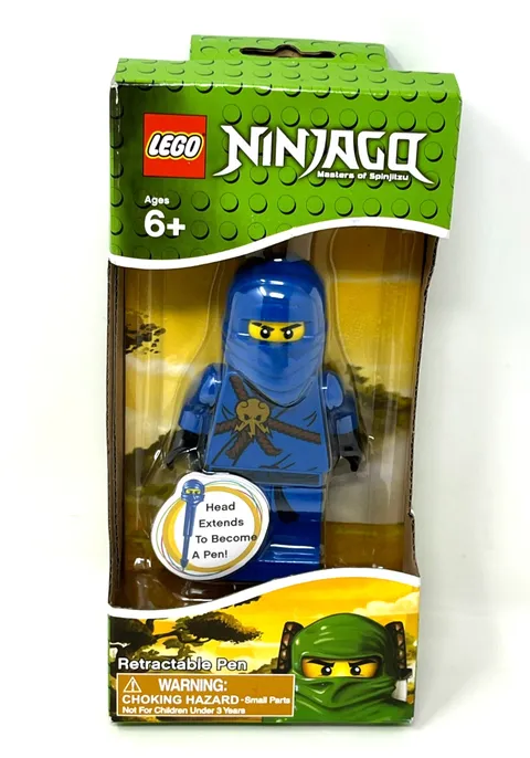 LEGO NINJAGO Masters Of Spinjitzu: Jay Retractable Pen LGO2218 New