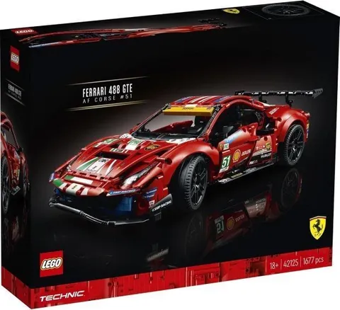 LEGO Technic Ferrari 488 GTE AF Corse Model 42125 Building Set Box Damage