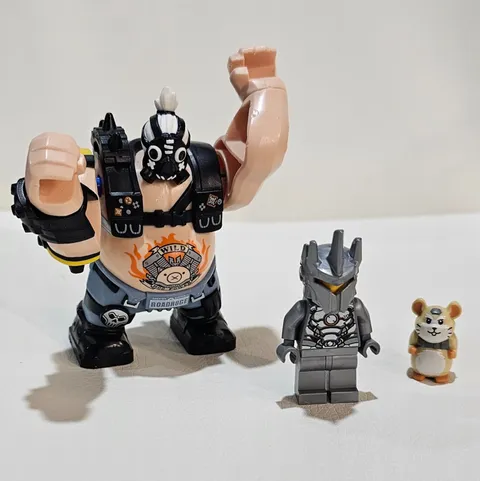 LEGO Overwatch Minifigure Lot Roadhog Reinhardt Hammond 75977, 75973, 75976