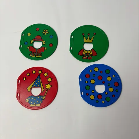VTG Lego Duplo Window Pane Door Unit Replacement Part Lot of 4 Clown Wizard