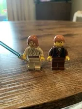 LEGO Star Wars MiniFig Lot Anakin Skywalker SW0100 Obi-Wan Kenobi SW0055A - 7133