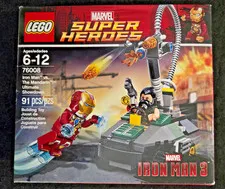 LEGO 76008 Marvel Super Heroes Iron Man vs. The Mandarin Ultimate Showdown NEW!