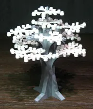 LEGO® 6" Medieval Forest Tree Grey Trunk White Leaves City Park Halloween Spooky