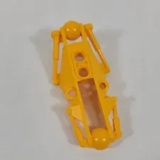 LEGO Bionicle BRIGHT LIGHT ORANGE Piraka Arm Section w/ 2 Ball Joint Part 53563