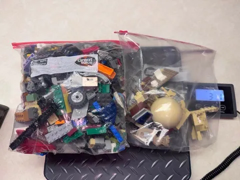 Bulk Mixed LEGO Lot Over 3 Lbs Loose Bricks Parts Star Wars Wheels Plates