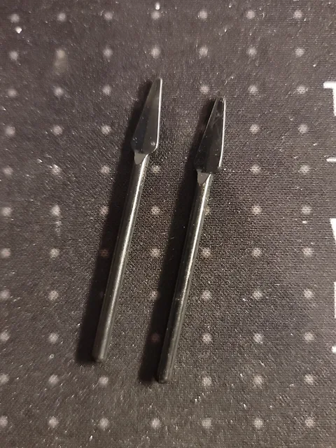 Lego Lot Of 2 Black Spear Spears Weapon Castle Knight