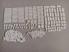 LEGO BULK LOT OF 342 WHITE SMOOTH TILES 1X1 1X2 1X3 1X4 1X6 1X8 2X2 2X3 2X4 2X6