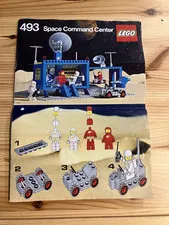 Lego Bldg. Inst. Manual/Booklet for Classic Space Set #493, Space Command Center