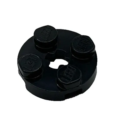 Lego 4032 Black Plate Round 2 x 2 With Axle Hole Type 1 + Opening Element 403226