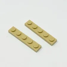 78329 LEGO Parts Plate 1x5 TAN (2) - RARE